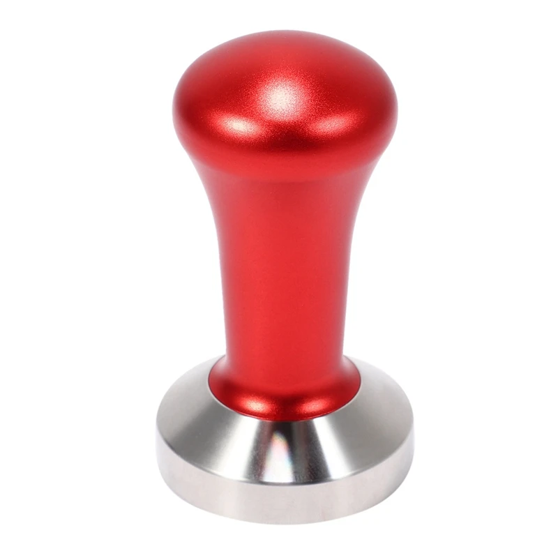 

51Mm Espresso Coffee Tamper Red Coffee Tamper Machine Press Flat Base Barista Accessories