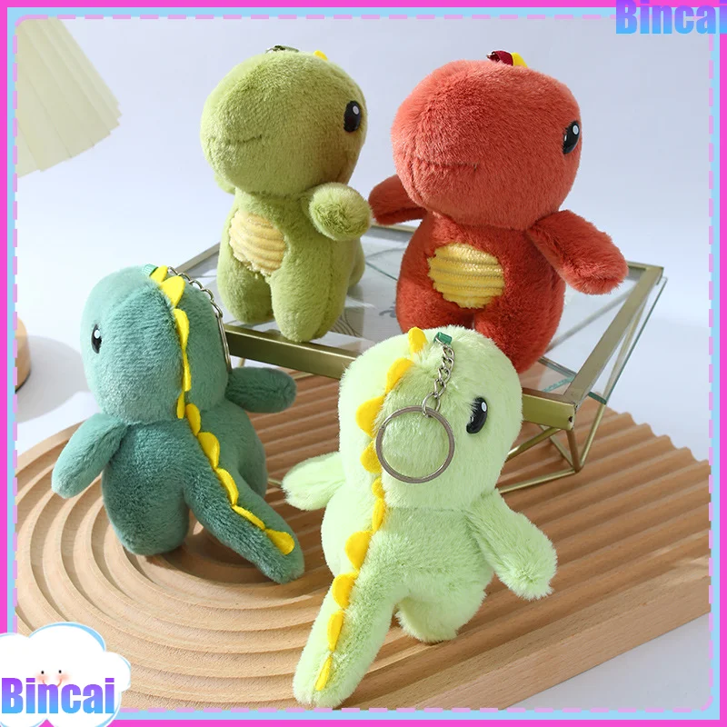 Kawaii Dinosaurier Puppe Plüsch Schlüsselanhänger Spielzeug Tier Anhänger Rucksack Auto hängen Schlüsselanhänger dekorative Accessoires Ornament Geschenke