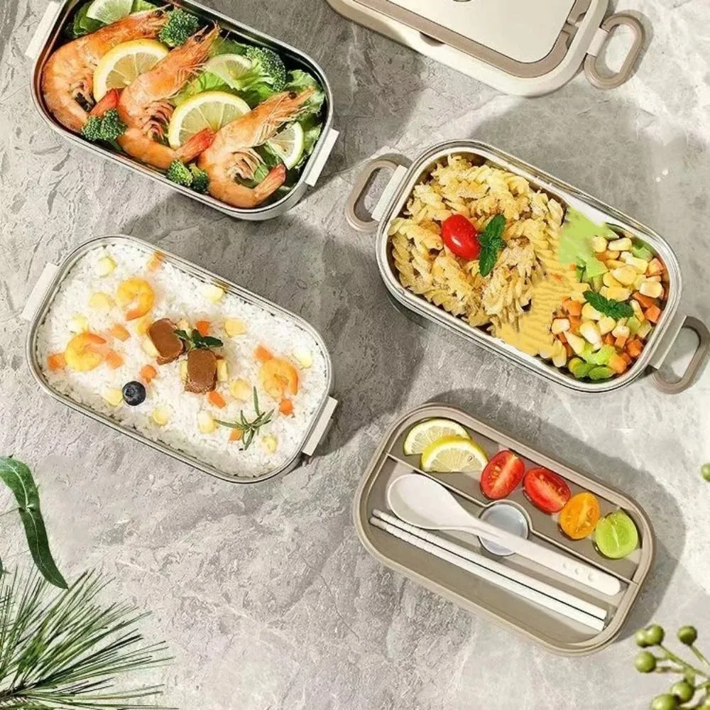

Insulation Divided Lunch Box Leakproof Stackable Food Container Large Capacity Portable Meal Box Picnic