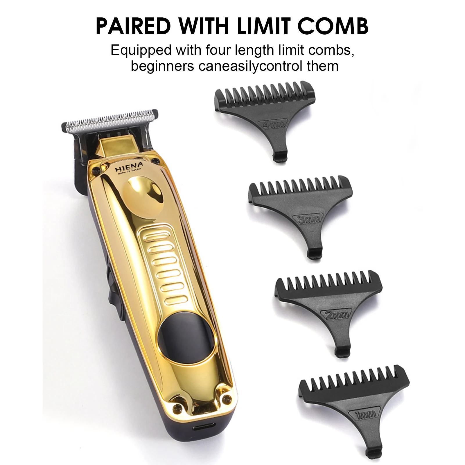 

HIENA Professional Hair Clippers Intelligent LED Display Hair Trimmer Waterproof Barber Shop Grooming Hair Cutting Machine