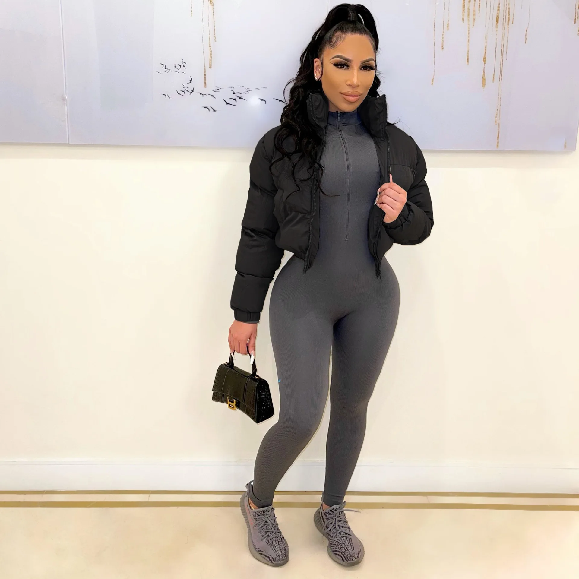 

2025 Winter New Fashionable Commuter Women's Cotton Jacket Short Cotton Coat