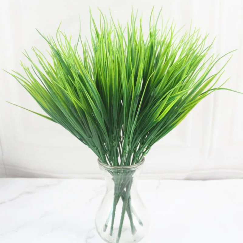 1pcs Green Grass Artificial Plants Plastic Flowers fake plantas artificiales Household Wedding Spring Summer home Decoration B3