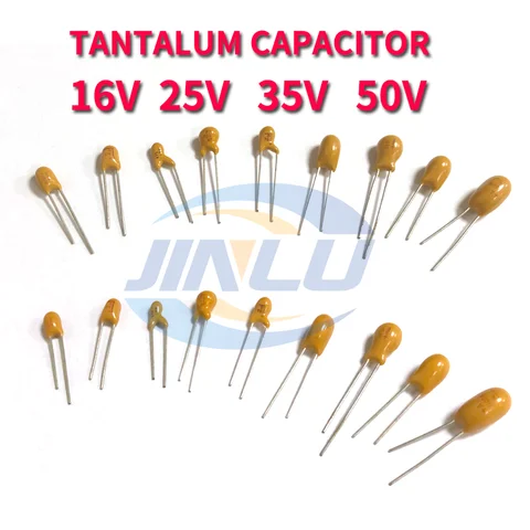 5pcs Tantalum Capacitor 16V 1uf 105 2.2uF 225 3.3uF 335 4.7uF 475 10uF 106 15uf 156 22uf 226 33UF 336 47UF 476 100UF 107 220 227