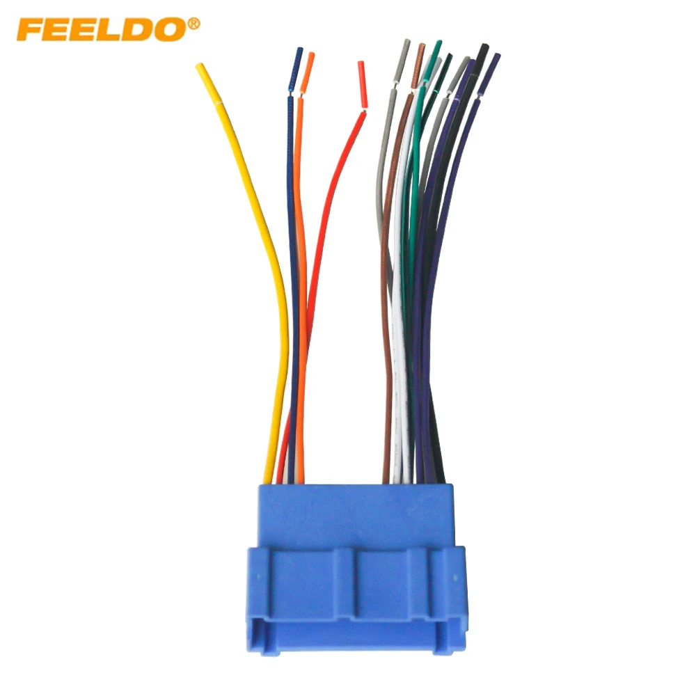 

FEELDO 1Pc Car Radio Audio Stereo Wiring Harness Adapter Plug For Buick/Cadillac/Pontiac/Oldsmobile Aftermarket CD/DVD Stereo