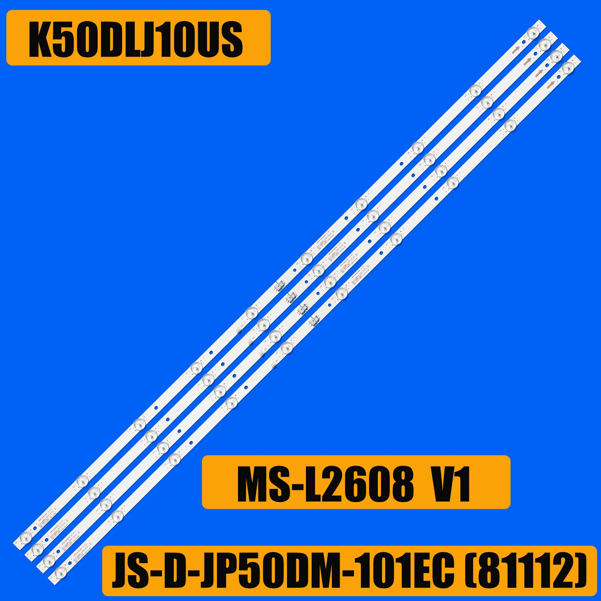 New LCD TV Backlight Strip MS-L2608 MS-L2608 V1 MS-L2608 V2 For RCA RC50B19S-4KSM TD Systems K50DLJ10US K50DLJ11US