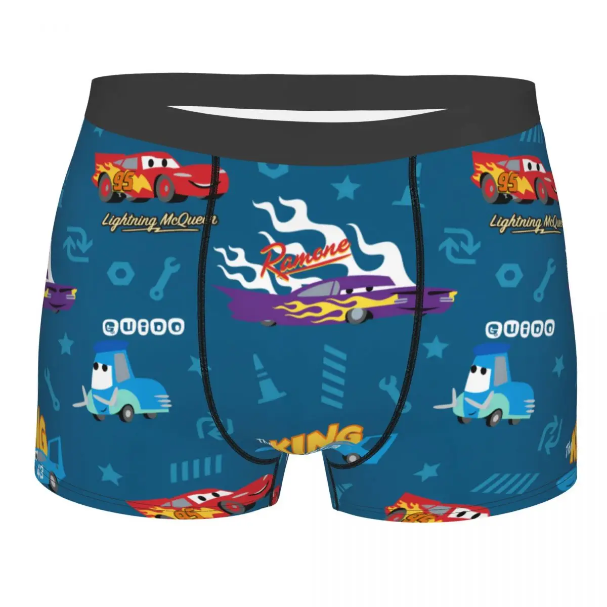 

Custom Cool Manga Lightning McQueen Animes Game Boxers Shorts Panties Male Underpants Breathable Briefs Underwear