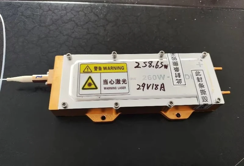 260W high-power fiber optic infrared pump module, designed for industrial marking and processing applications
