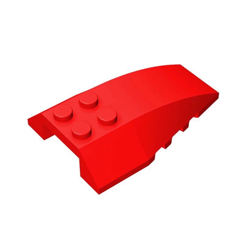 Regenboog Varken Moc Onderdelen 43712 Wedge Gebogen 6X4 Triple Compatibel Bricks Diy Assmble Bouwstenen Deeltje Puzzel Hersenen speelgoed