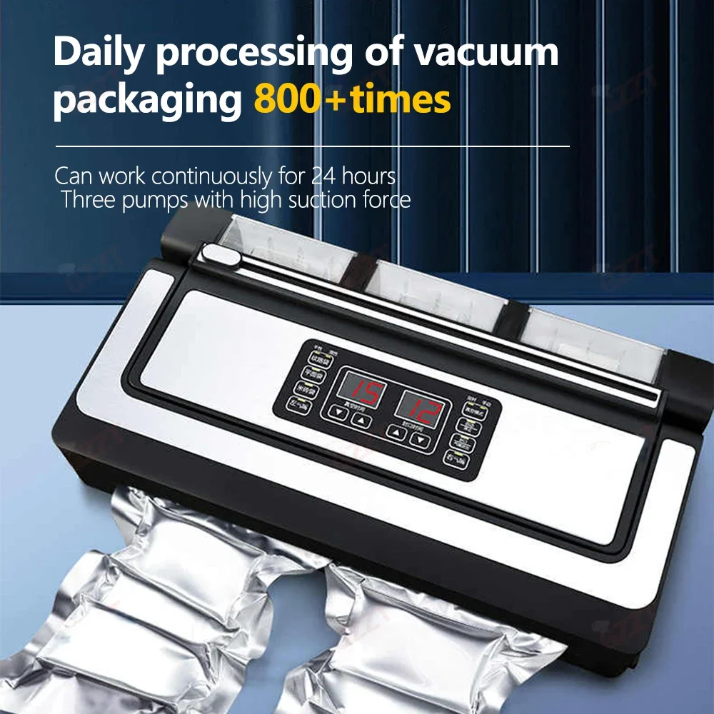 Wholesale Vacuum Sealer Machine Packaging 420mm*8mm Sealing Length 25kg Rice Vacuum Packing Machine Flour Vacuum Packing Machine