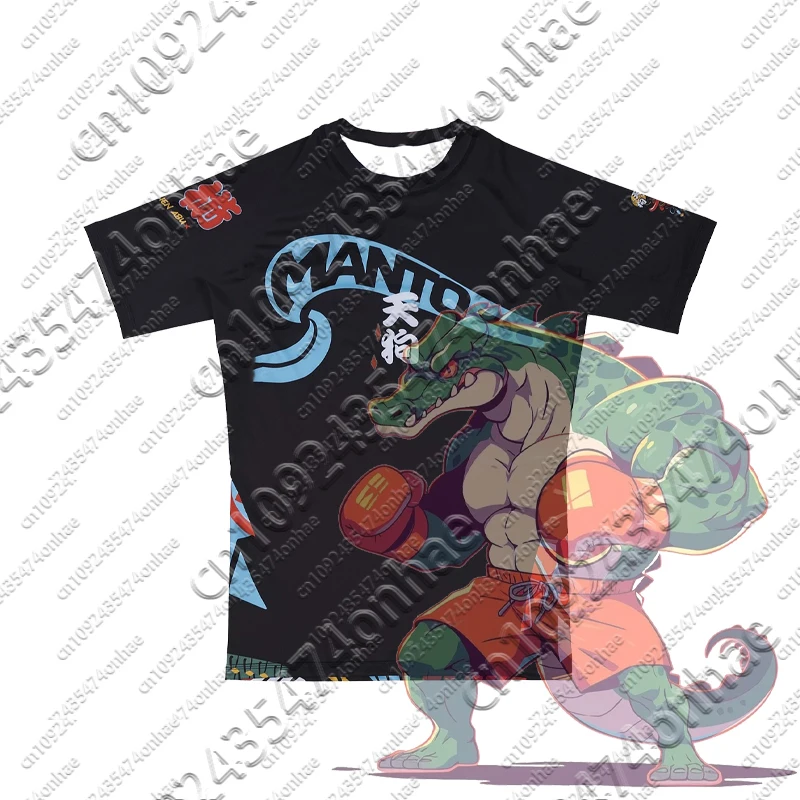 

Men's Loose Quick Drying Sweat Absorbing 3D Printed MANTO Boxing T-shirt Breathable and Comfortable Men's and Women's Clothing