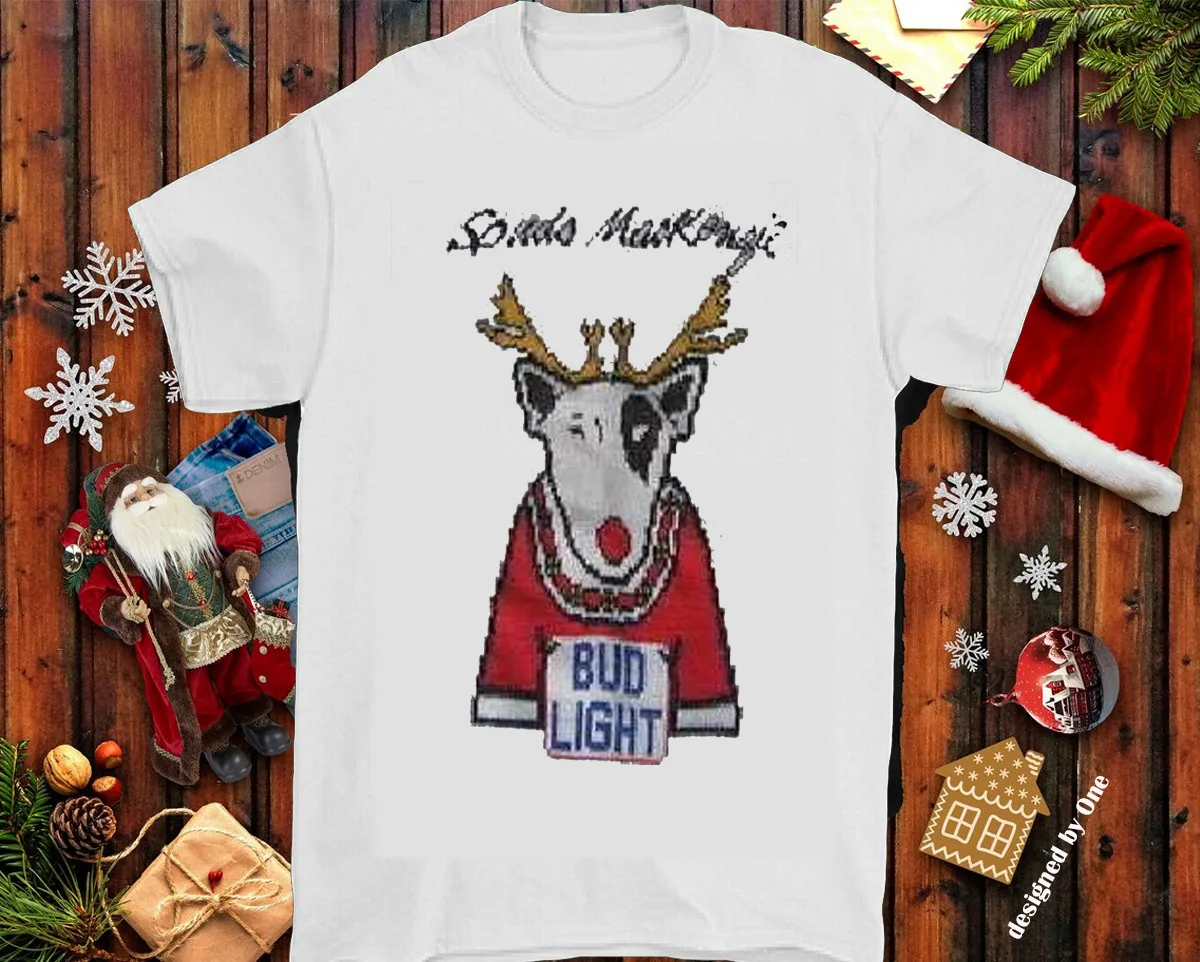 Vintage Spuds Mackenzie Christmas Tee shirt Size S-4XL EG646