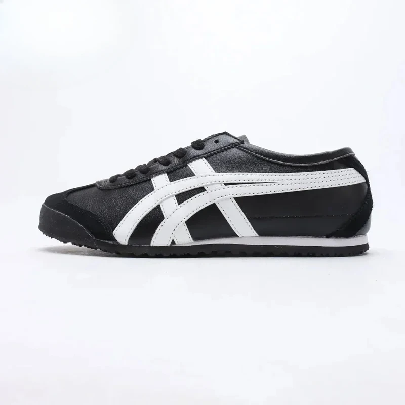 Onitsuka Tiger MEXICO 66 Men and Women Skateboarding Shoes Low-top Outdoor Unisex Wear-Resistant Leather Sneaker