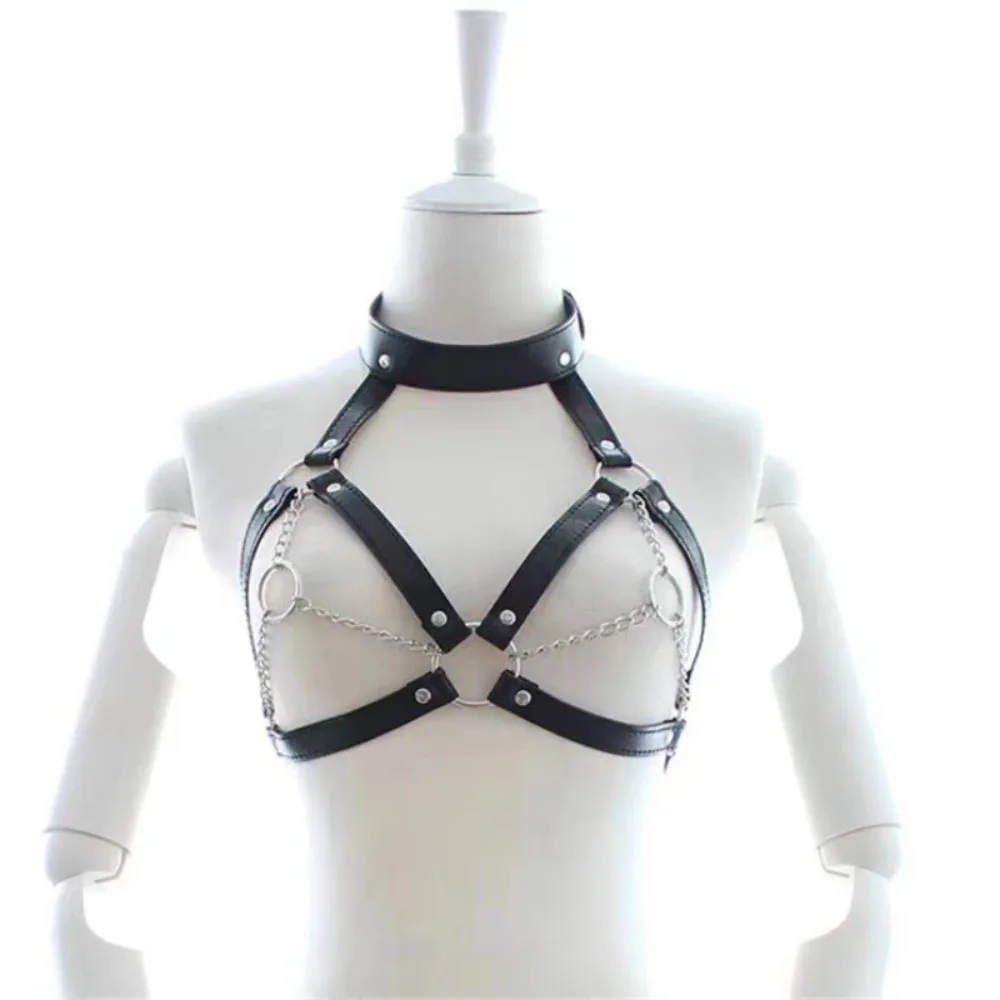 Women's Sensual Leather Body Harness - BDSM Restraint Straps, Gothic Fetish Lingerie Adult Accessory sexo juguete sexulaes - Image 3