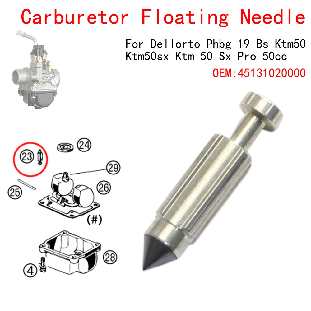 

Carburetor Float Valve Needle Floating Needle For Dellorto Phbg 19 Bs Ktm50 Ktm50sx Ktm 50 Sx Pro 50cc