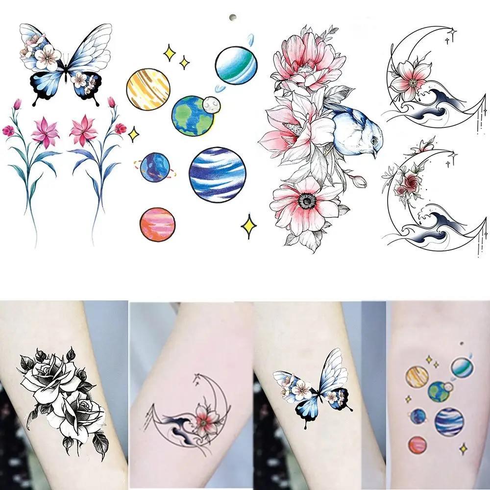 1 pc alternativa à prova dwaterproof água efeito temporário arte padrão tatuagem adesivos tatuagens falsas corpo arte adesivo