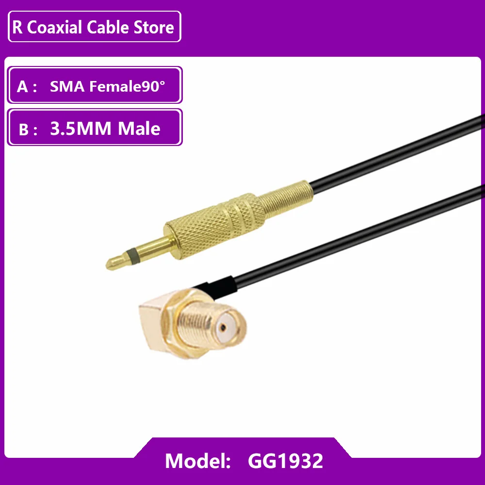 SMA Female Jack to 3.5mm Mono 1/8\