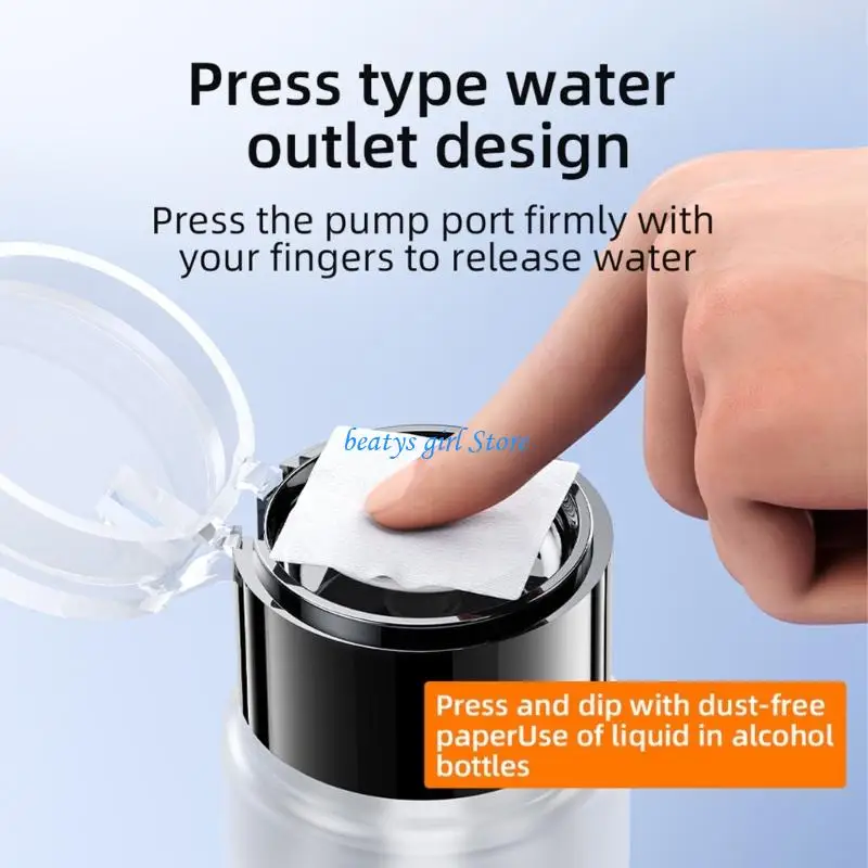 

C7AB Leak Proof Refillable Pump Bottle Dispenser 60ml 150ml 250ml Clear Engineering Plastic Featuring Rotating Lock Cap And