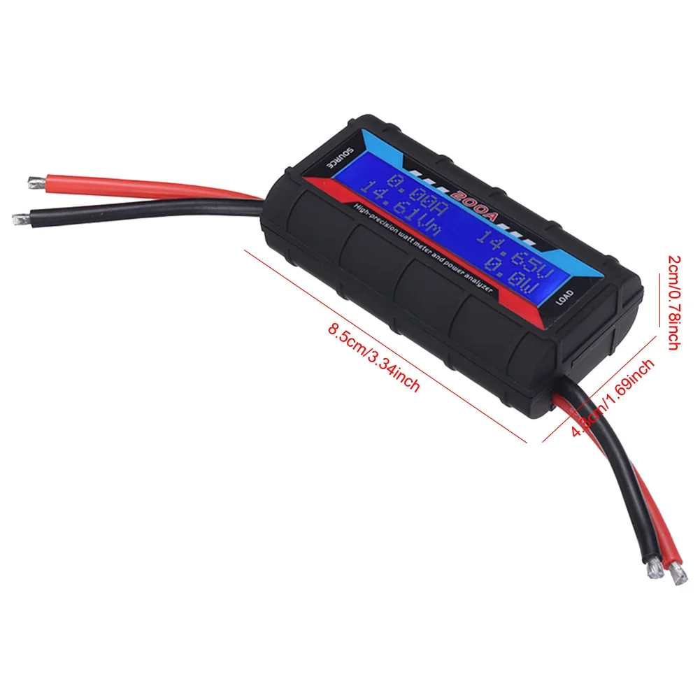 

150A High Precision RC Power Analyzer LCD Backlight Voltage Current Watt Meter Reusable Voltmeter Ammeter
