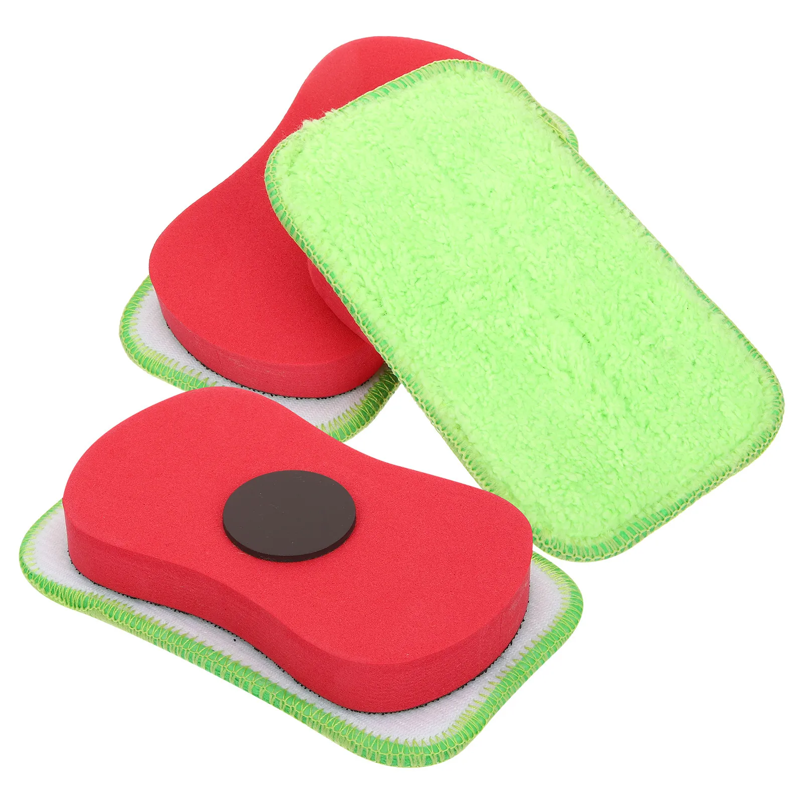 2Pcs Dustless Chalkboard Erasers Magnetic Washable Blackboard Eraser for School Whiteboard Cleaning Chalkboard Eraser
