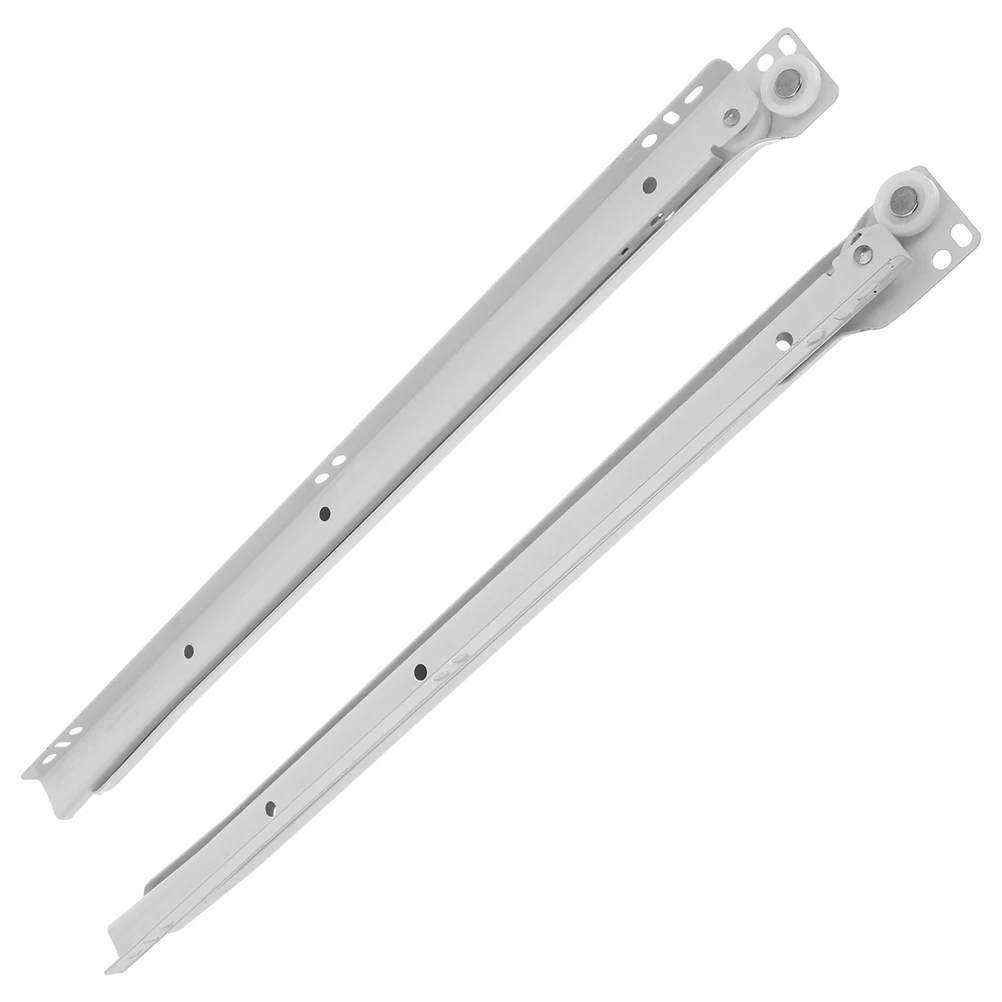 

2pcs Drawer Slide Rail Two Section Heavy Duty Cabinet Side Track Under Drawer Slides Steel Sliding Gate Hardware Replacement