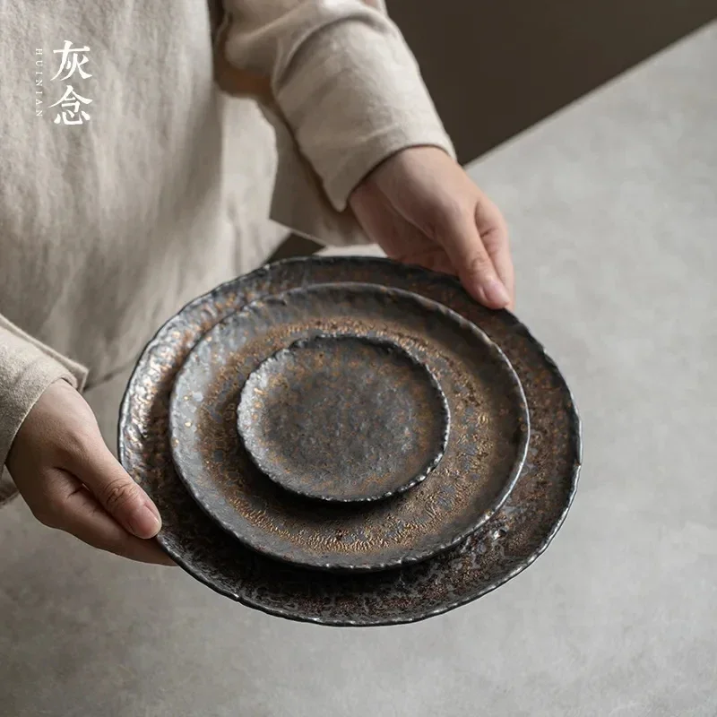 

ceramic tea trays round tea table handmade serving tray accessories