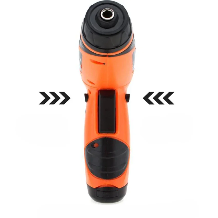 2-2.5N.m Cordless Electric Screwdriver with 6 Screw Bits, 1 Connect Rod, LED Light, Battery Operated Screwdriver Gun Tool