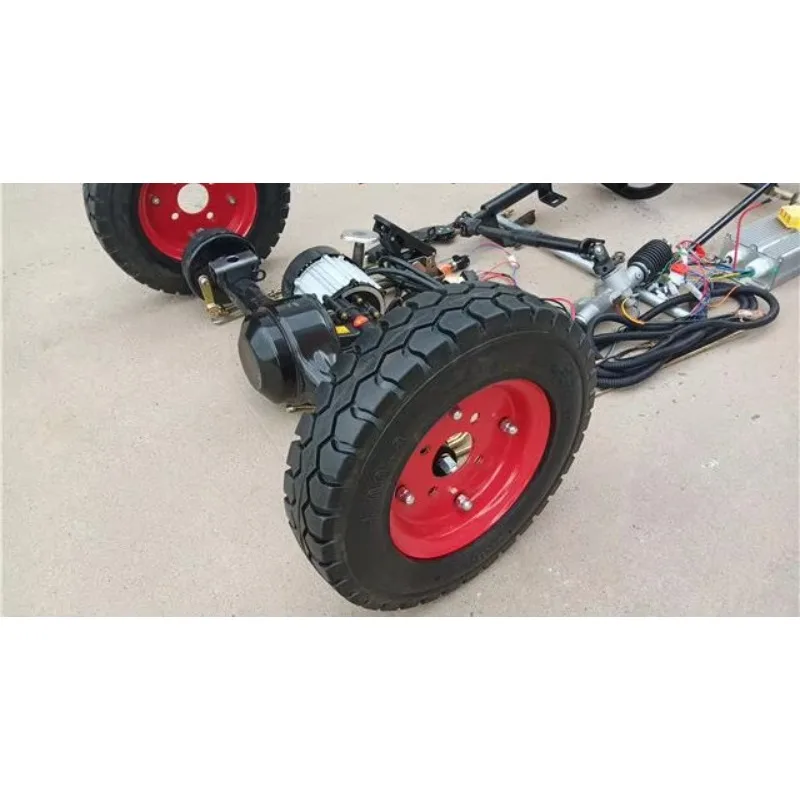 1000/1500w motor elétrico direção dianteira traseira eixo de transmissão plataforma chassi com rodas nova energia veículo empilhadeira