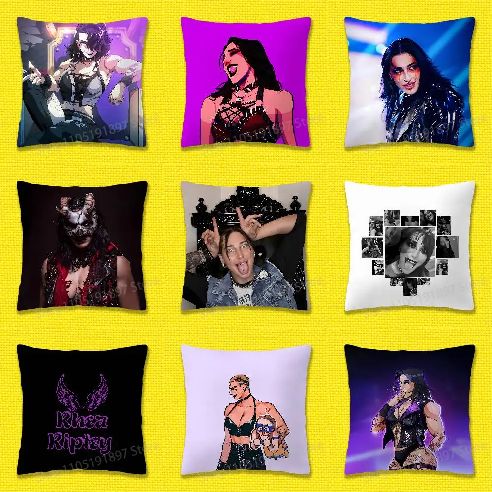 

R-Rhea Ripley Wrestler Throw Pillow Case For 45cm 40cm 55cm 50cm 30cm Square Car Pillowcase Shell