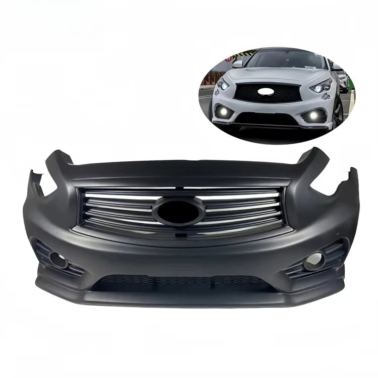 

For Infiniti FX35 Bumper FX37 QX70 Upgraded Body Kit Front Bumper Grille