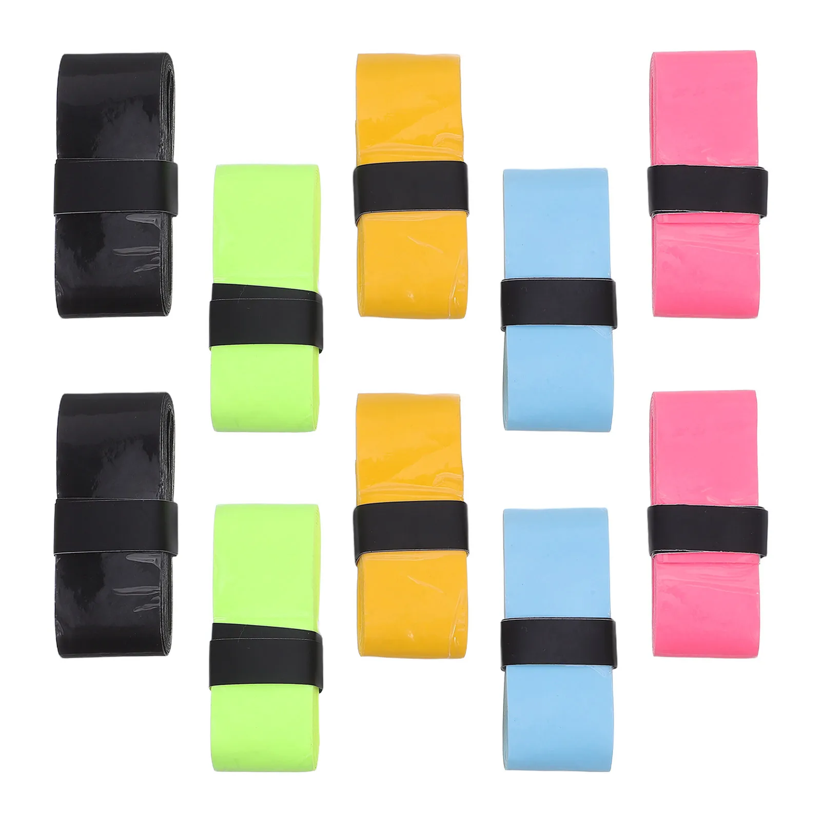 

10Pcs Badminton Racket Grip Tape PU Anti Slip Sweat Absorbent Thin Light Overgrip for Tennis Racket Handle Wrap Performance