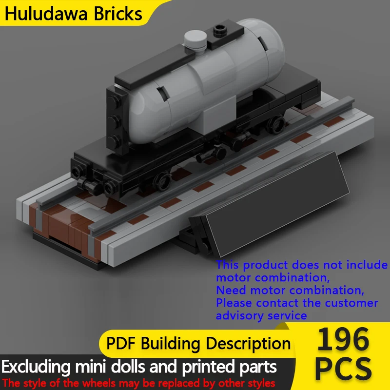 

City Car Model MOC Building Bricks Railway Vehicle Tank Wagon Modular Technology Gifts Holiday Assemble Children Toys Suit