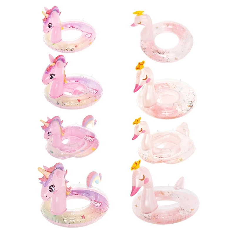 2〜8歳の子供用のフロートシート付きのインフレータブルスイムフロート,安全なハンドル付きのベビーリング