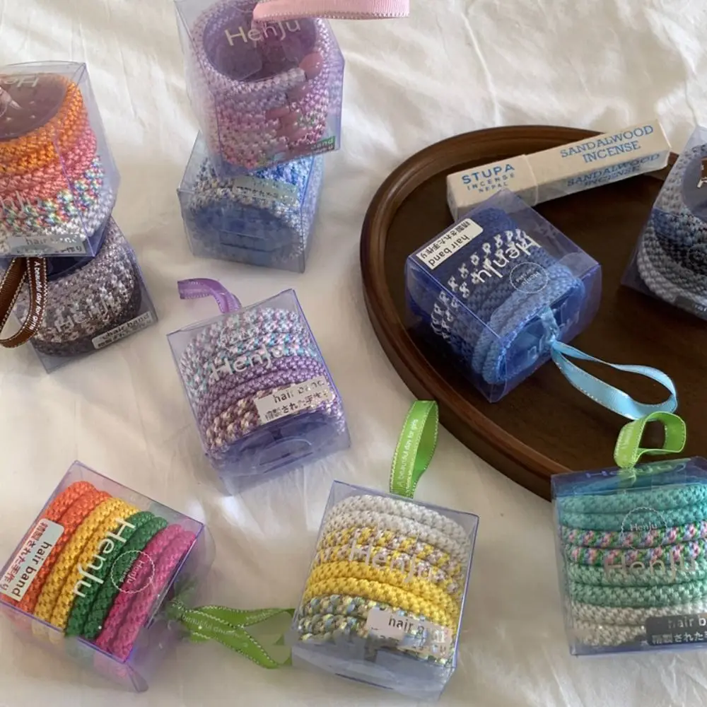 High Elasticity Basic Hair Rope Set Hair Ring Hair Tie Weave Rubber Band Hair Accessories Ponytail Holder