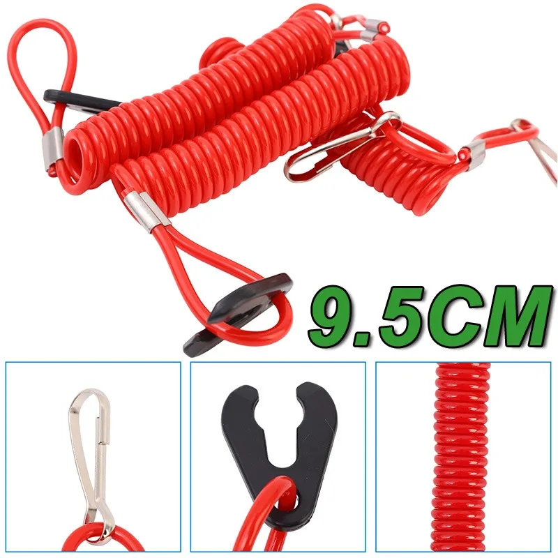 

1PC Boat Engine Kill Stop Switch Emergency Stop Rope Switch Safety Lanyard for Motorboat Outboard Motors Boat Safety Parts