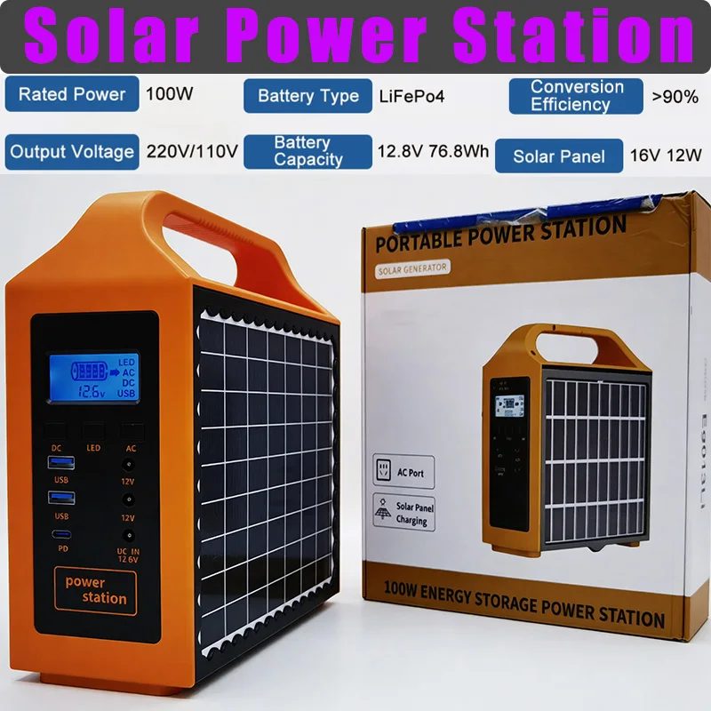 Estação de Energia CTOLITY AP400 com Painel Solar Dobrável SPC100, Bateria LiFePO4 Onda Se 3