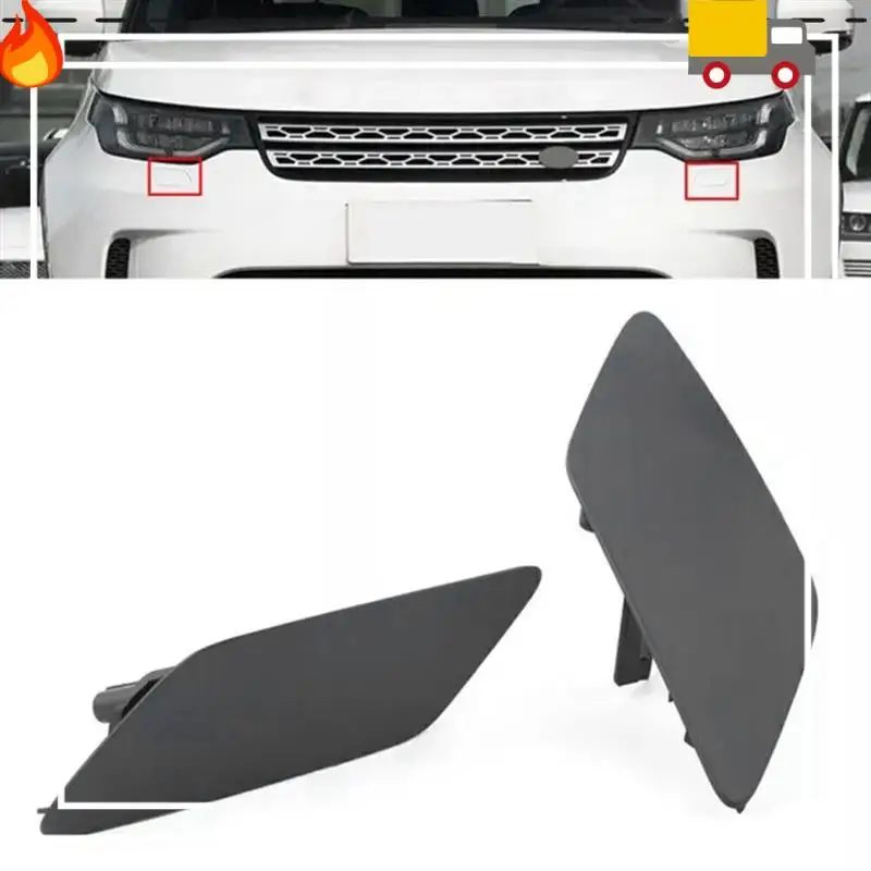 

1 Pair Front Bumper Head Light Lamp Headlight Washer Cover Cap For Land Rover Discovery 5 2017-2020 LR083110 LR083109