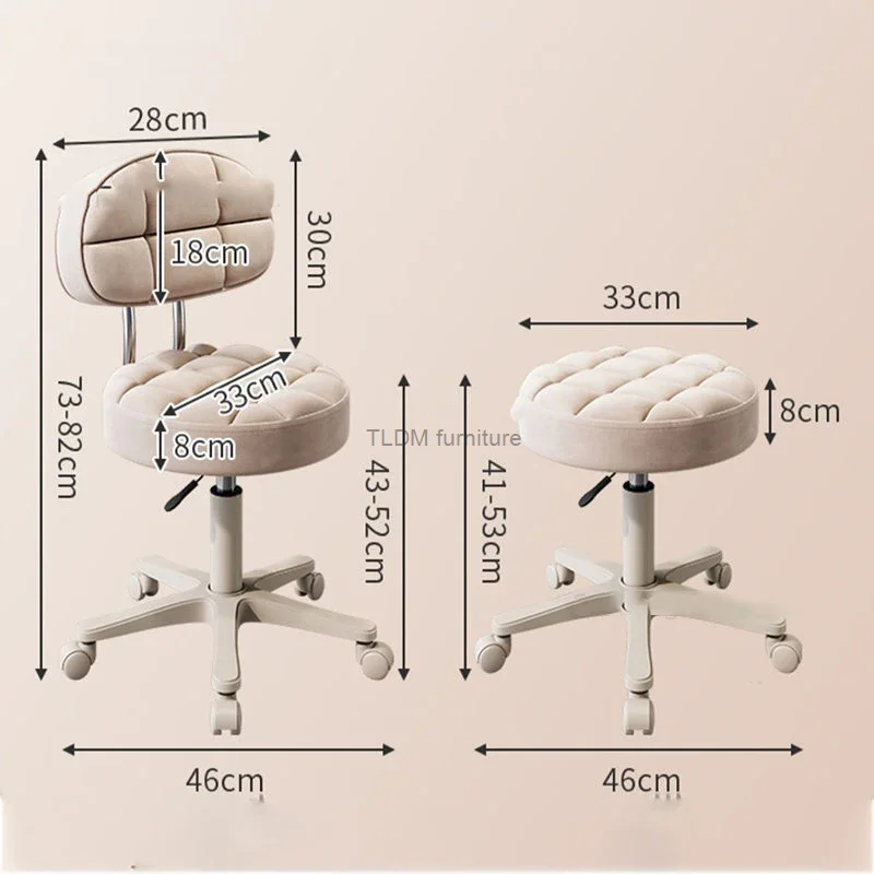 Simple Beauty Salon Barber Chairs Special Swivel Salon Chair Barber Shop Round Stool Modern Salon Furniture Home Makeup Chair