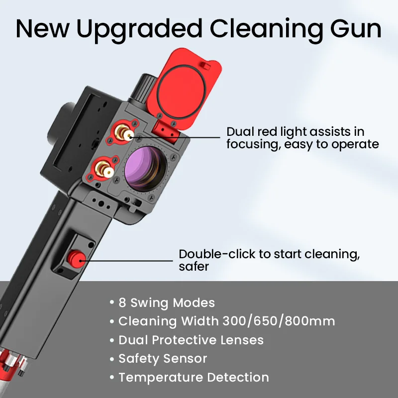 Water Cooling 3000W 2000W 1500W Fiber Laser Rust Oil Remover Cleaners Laser Cleaning Machine for Metal Aluminum