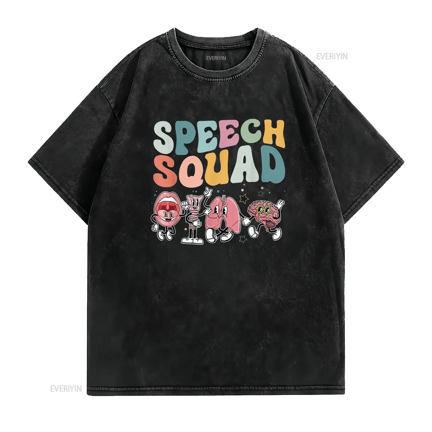 Speech Squad Funny Therapy Pathologist T Shirt vintage Washed graphic Breathable Soft designer clothes Top For Everyday Wear