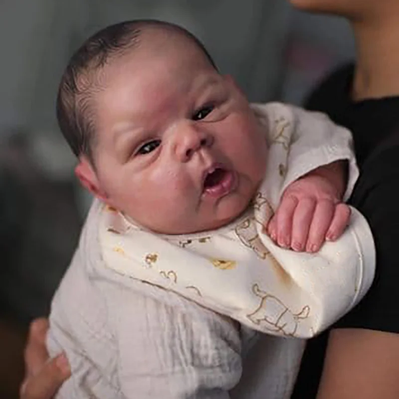 New Limited Edition 20Inch Gounchi Reborn Doll Kit High Quality Unfinished DIY Blank Doll Parts With Cloth Body and Eyes view 5