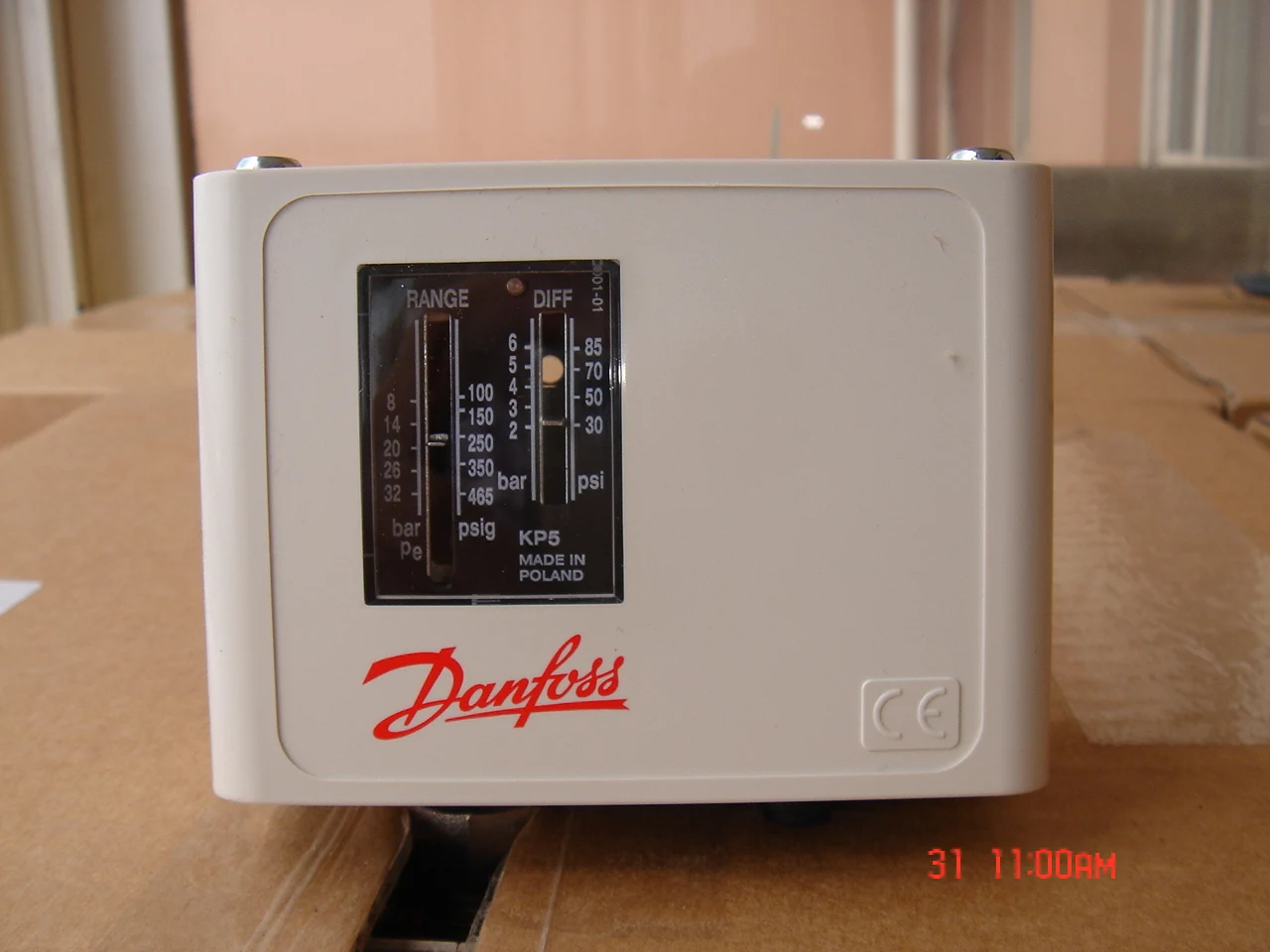 Controlador de Interruptor de Pressão Danfoss Danfoss Relé Kp5 0605355 Importados de Estoque