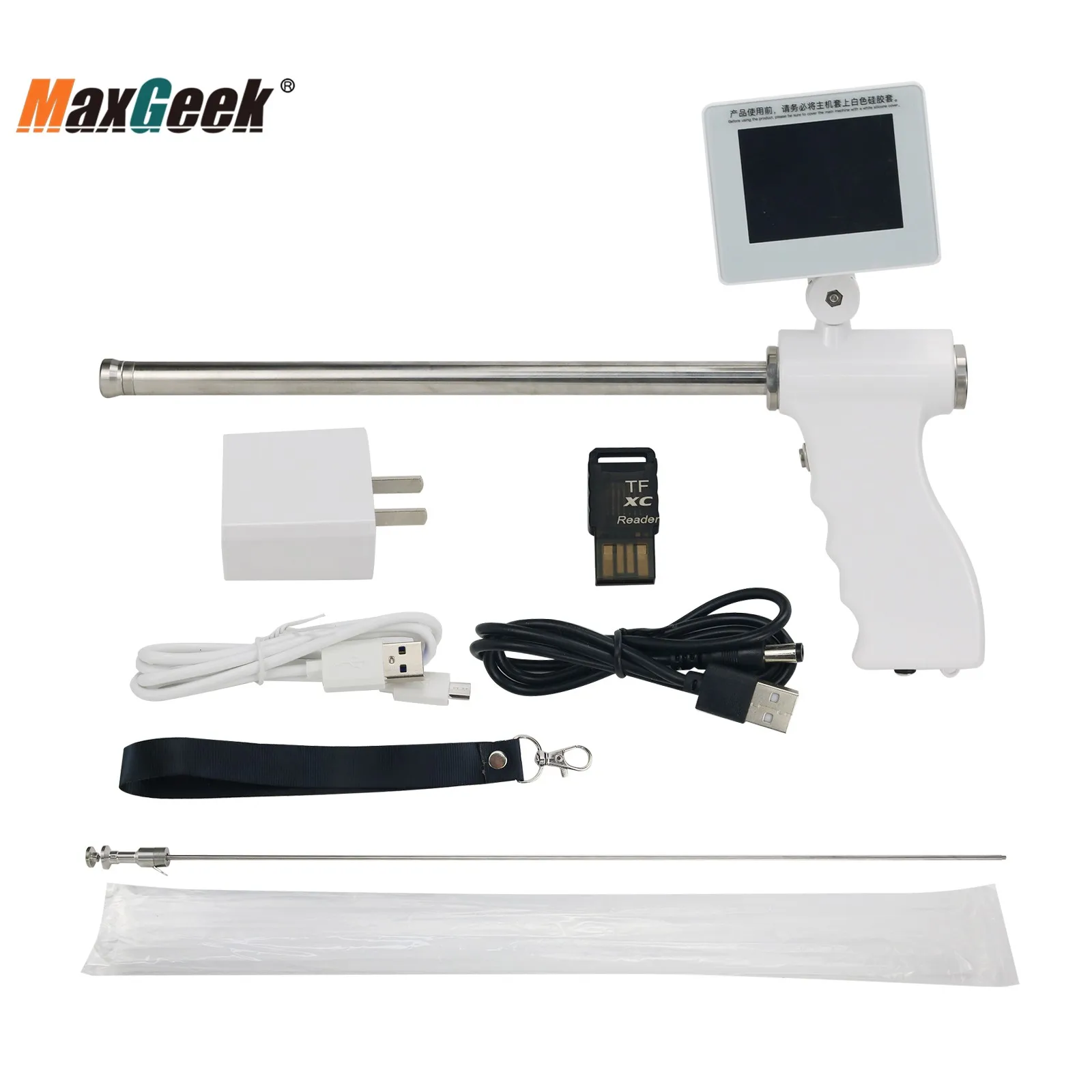 

Maxgeek Insemination Kit for Cows Cattle Visual Insemination Gun w/ Adjustable Screen Upgraded Version