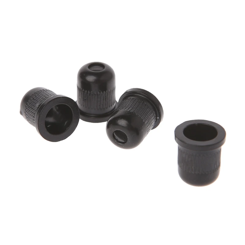 4 Pcs Electric Bass Guitar String Mounting Ferrules Bushing For Thru Body Parts