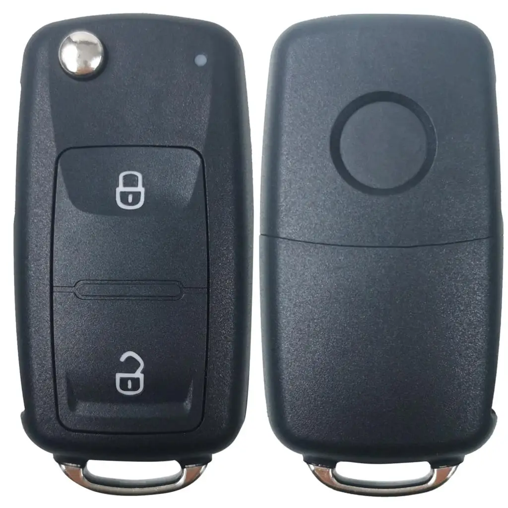 2 Button Car Flip Remote Key Case Cover Shell For VW Volkswagen Amarok Polo Golf 4 5 6 MK4 Bora Jetta Altea Alhambra Passat Fox