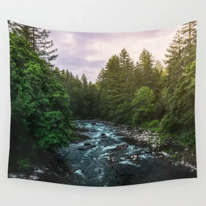 Nature Pacific Northwest Tapestry Background Wall Covering Home Decoration Blanket Bedroom Wall Hanging Tapestries