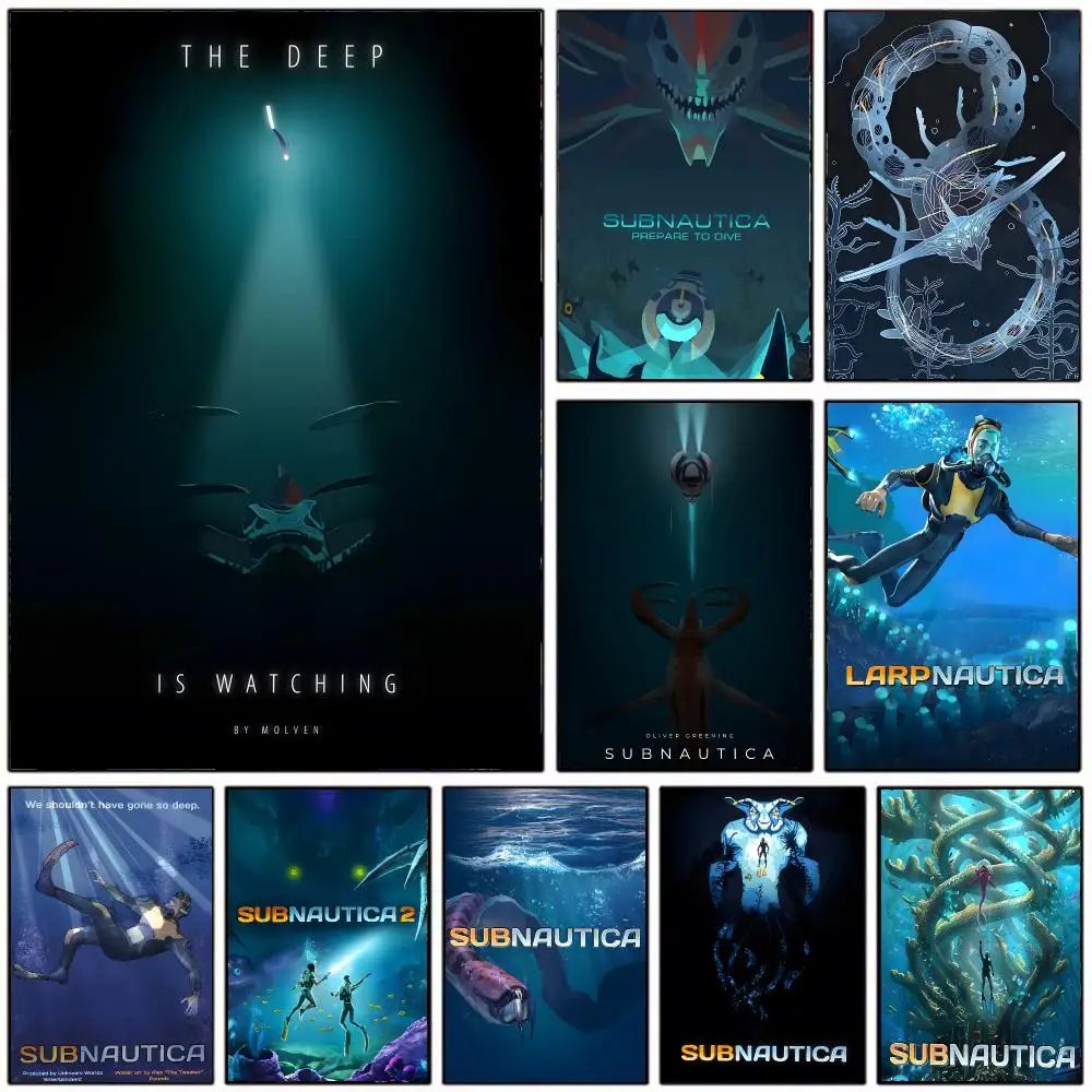 immersive game S-Subnautica Poster Modern Home Decoration Interior Design & Contemporary Wall Art Collection