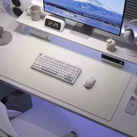 Mats Mouse Suede pad pad Leather Non-slip mousepad Keyboard Gaming Desk Portable Mat PU Waterproof white large desk Computer Gta