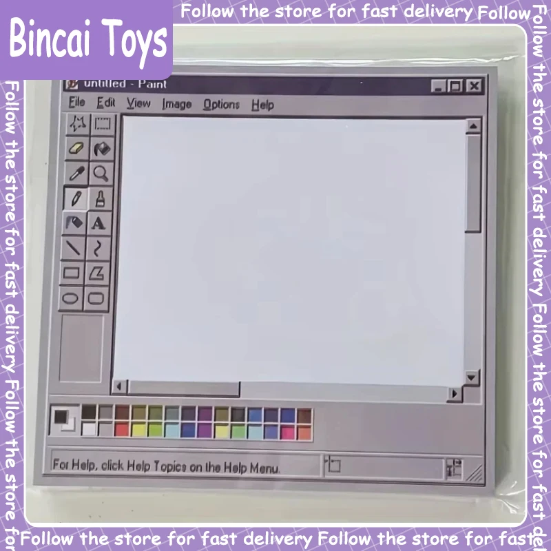 

50 Sheets Vintage Computer Drawing Sticky Notes - Ideal For Artists & Office Use Durable Adhesive Notes Sticky Notes For Office