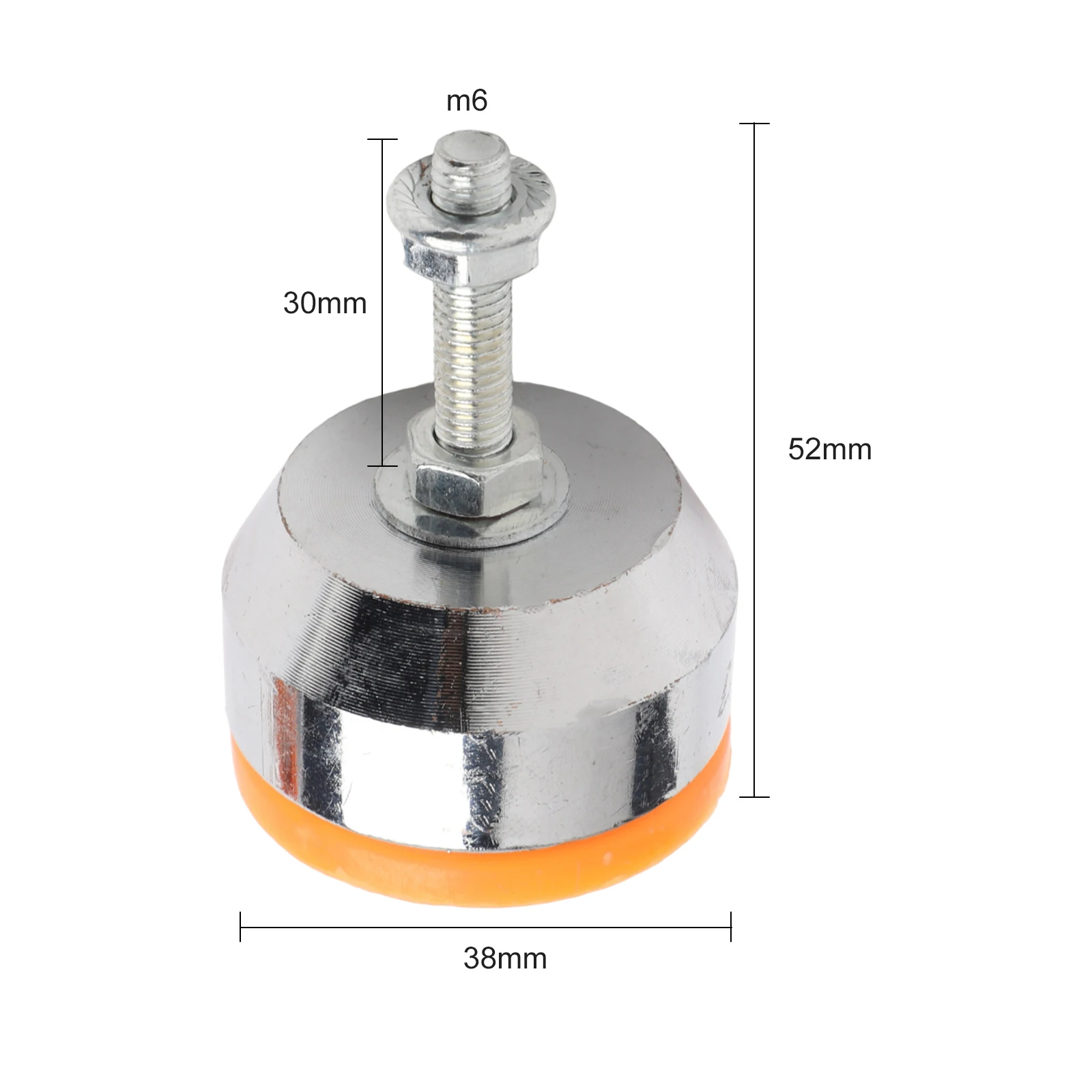 Rubber Non Slip Cutting Machine Support Feet M6X30mm Thread Metal Base Pad Stable Protection Accessories For Workshop Power Tool