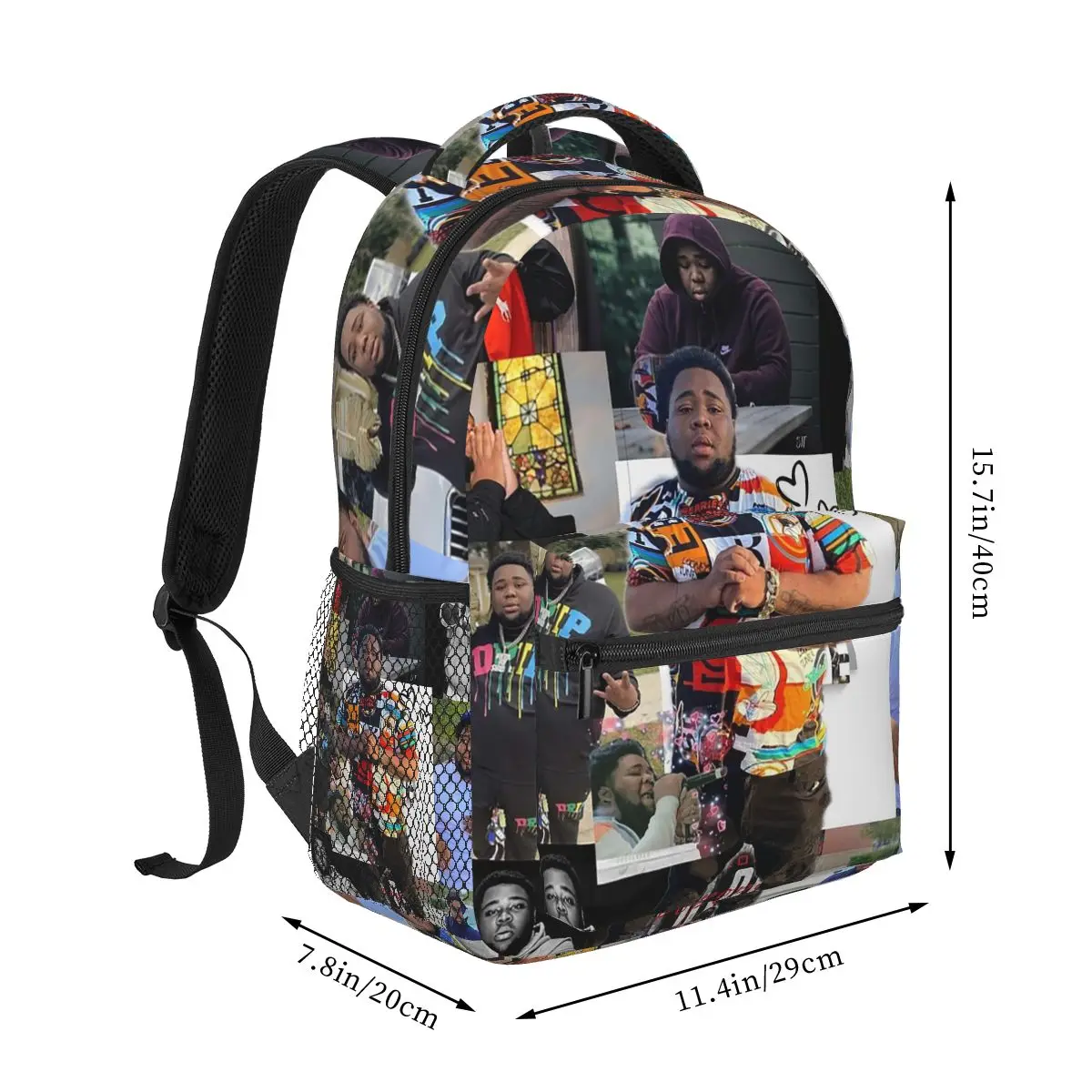 Rod Wave Backpacks Boys Girls Bookbag Students School Bags Cartoon Travel Rucksack Shoulder Bag Large Capacity